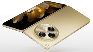 Apple iPad Pro M4 की तुलना में oppo N5 को यह दिखाने के लिए कि फोल्डेबल कितना पतला होगा