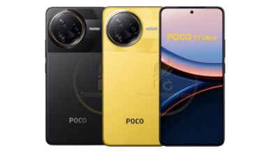 POCO F7 अल्ट्रा, F7 प्रो लीक रेंडरर्स सुझाव डिजाइन और रंग विकल्प