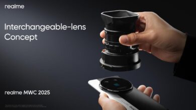 Realme विनिमेय-लेंस अवधारणा को प्रदर्शित करता है, MWC 2025 में नई AI सुविधाओं का पूर्वावलोकन करता है